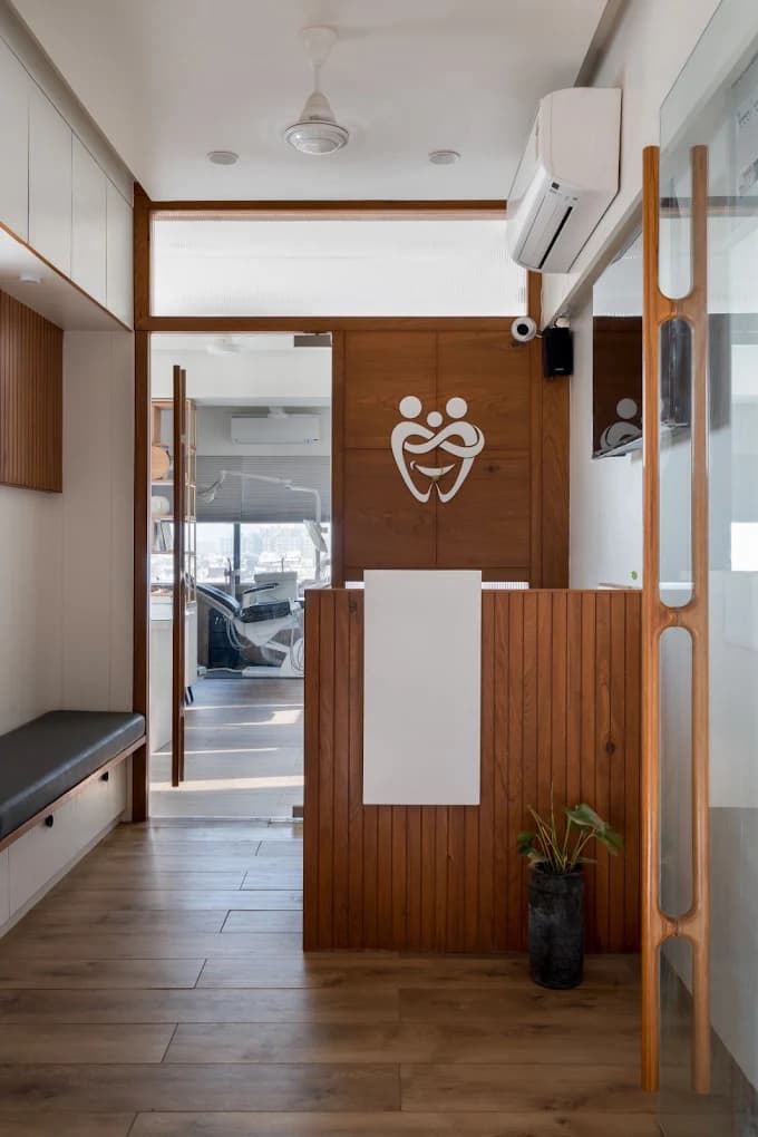 The reception corridor at Prasanna Dental Care